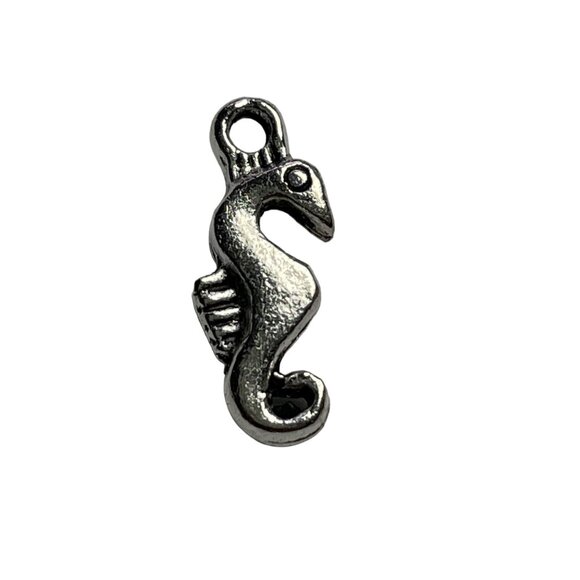 Sea Horse Pendant Silver Tone Charm Bracelet Necklace Jewelry Craft Dangle u c N - Picture 1 of 2